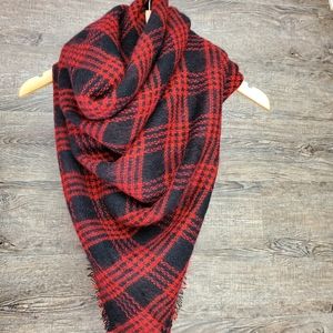 New Buffalo Plaid Blanket Scarf